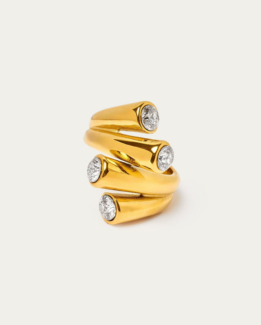 Sculptural Wrap Statement Ring