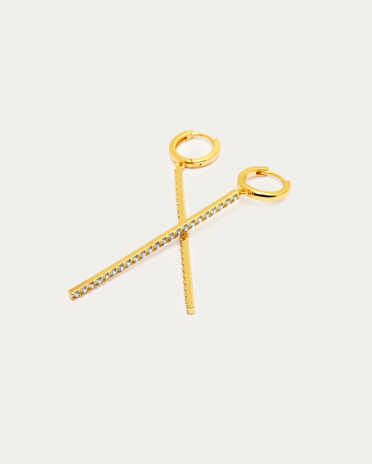 Pavé Bar Dangle Earrings