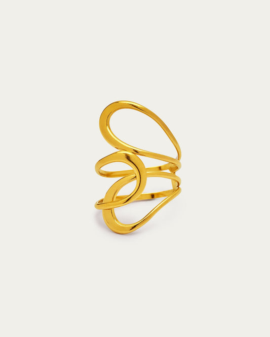 Sculpted Statement Ring